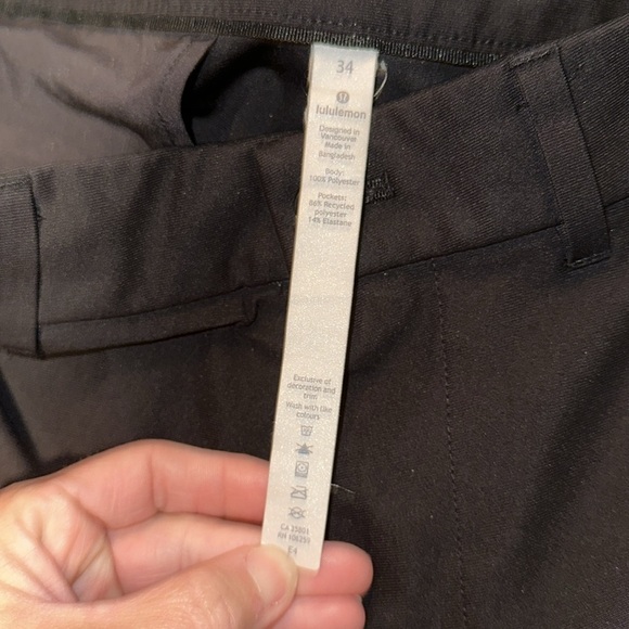 Lululemon Men’s Black Pants RN 106259 size 34 - Picture 4 of 7